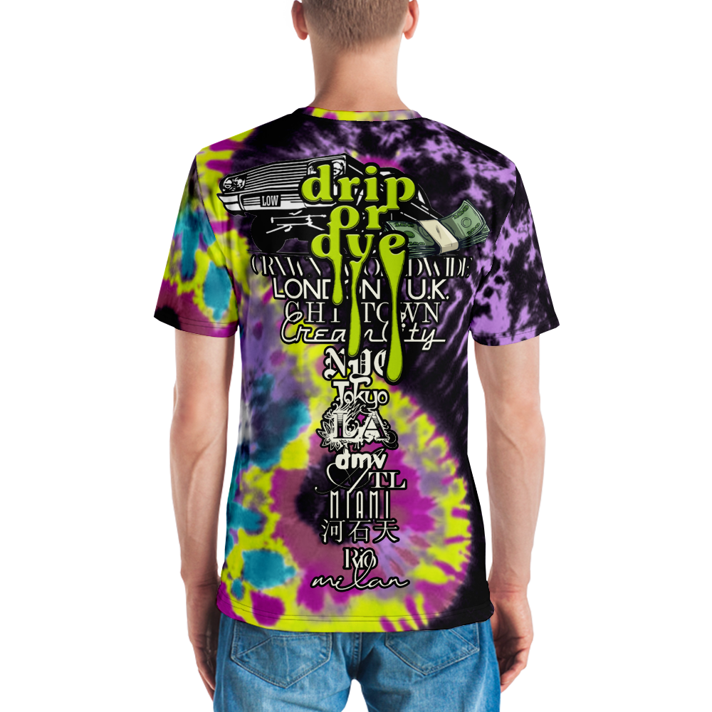 CRXWN | Drip or Dye Custom Tie Dye Crew Neck Jersey Tee 270 React