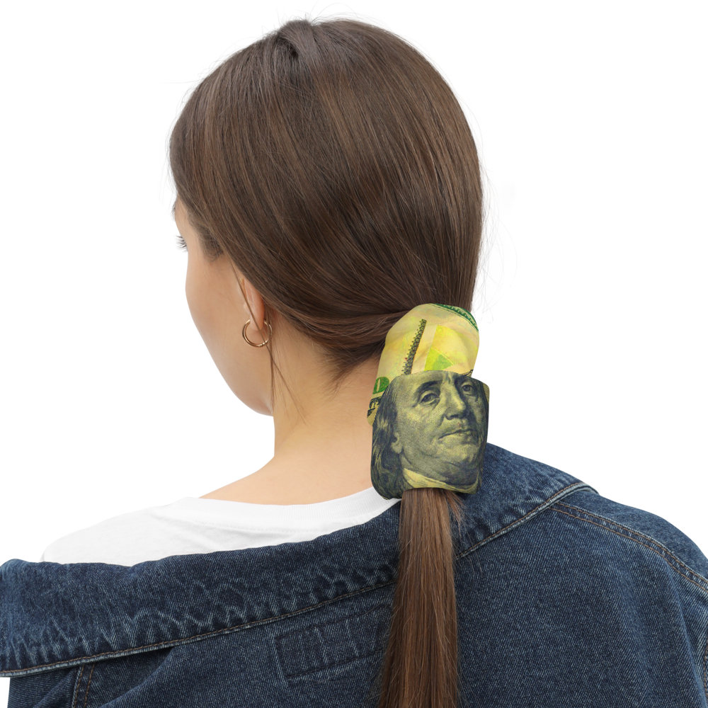 CRXWN | Drip or Dye Custom All About the Money Print 3-in-1 UNISEX Gaiter Green