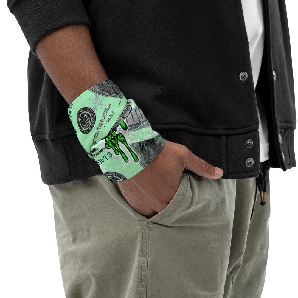 CRXWN | Drip or Dye Custom All About the Money Print 3-in-1 UNISEX Gaiter Teal