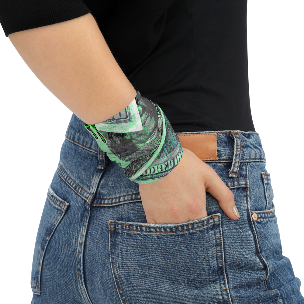 CRXWN | Drip or Dye Custom All About the Money Print 3-in-1 UNISEX Gaiter Teal