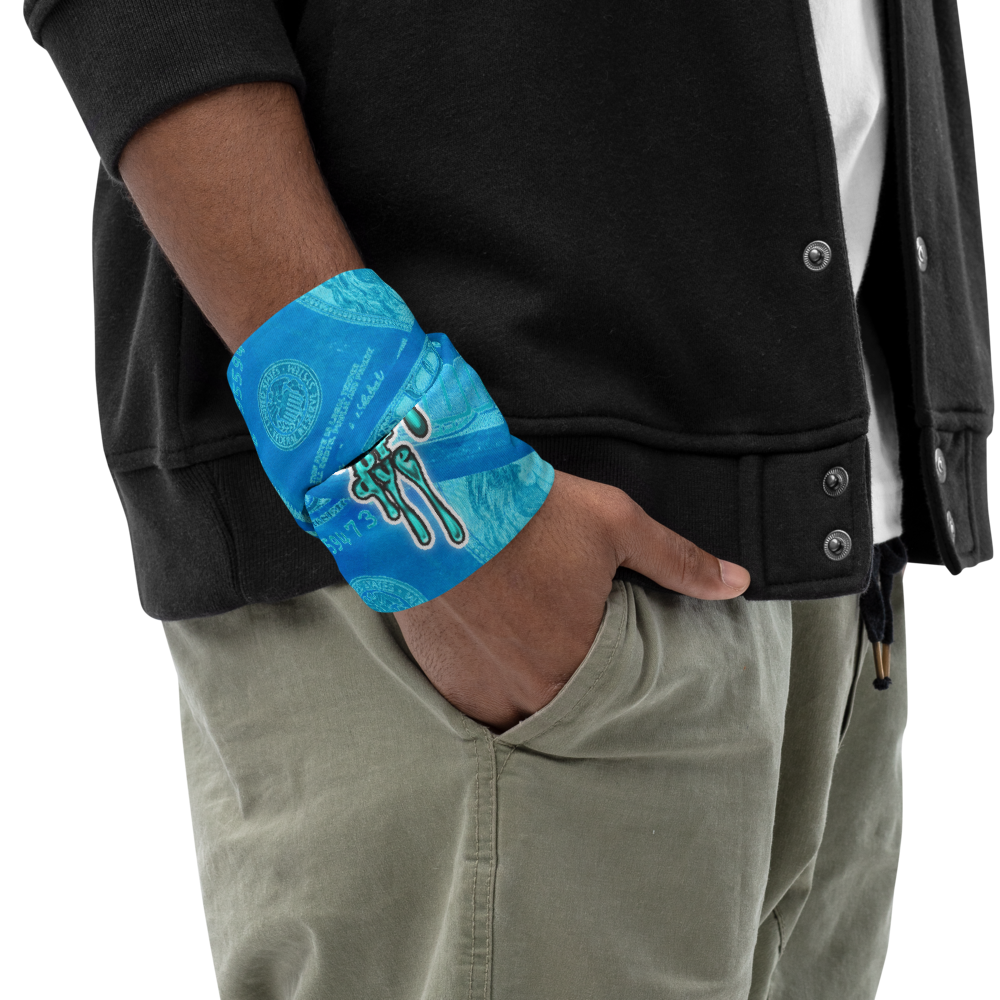 CRXWN | Drip or Dye Custom All About the Money Print 3-in-1 UNISEX Gaiter BlueFace