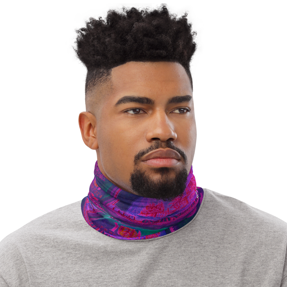 CRXWN | Drip or Dye Custom All About the Money Print 3-in-1 UNISEX Gaiter Pink Guap