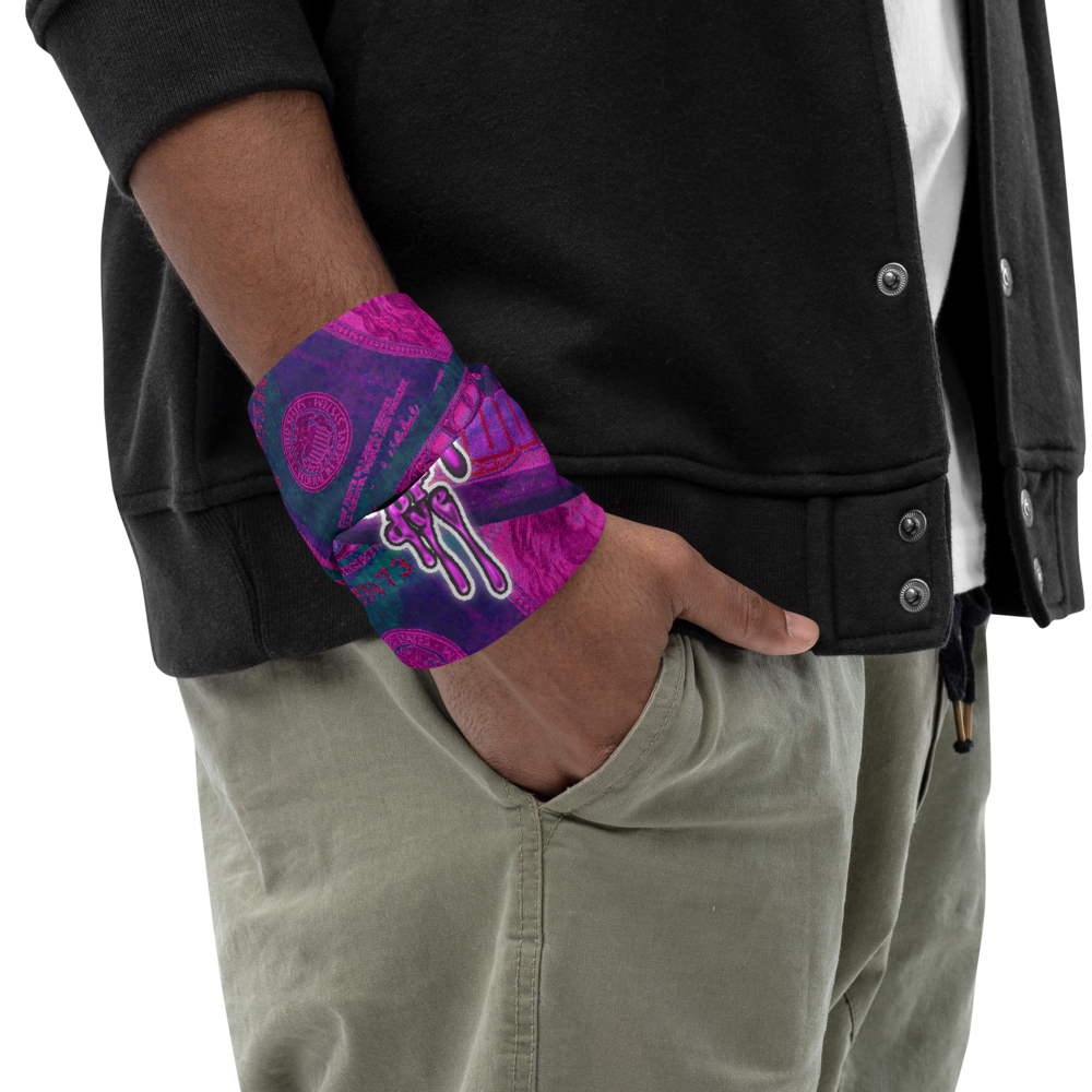 CRXWN | Drip or Dye Custom All About the Money Print 3-in-1 UNISEX Gaiter Pink Guap