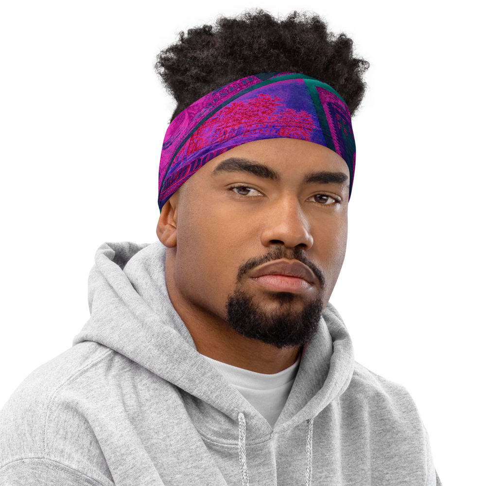 CRXWN | Drip or Dye Custom All About the Money Print 3-in-1 UNISEX Gaiter Pink Guap