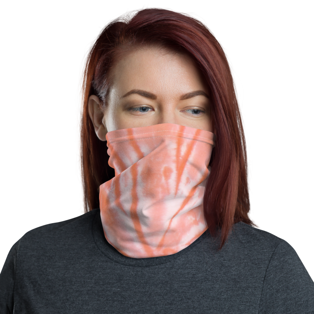 CRXWN | Drip or Dye Custom Tie Dye 3-in-1 UNISEX Gaiter ORANGE