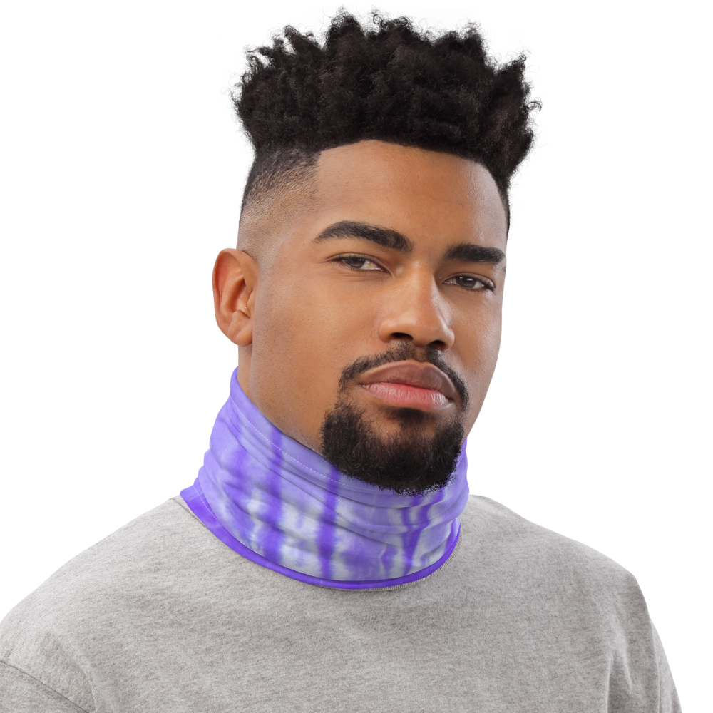 CRXWN | Drip or Dye Custom Tie Dye 3-in-1 UNISEX Gaiter PURPLE