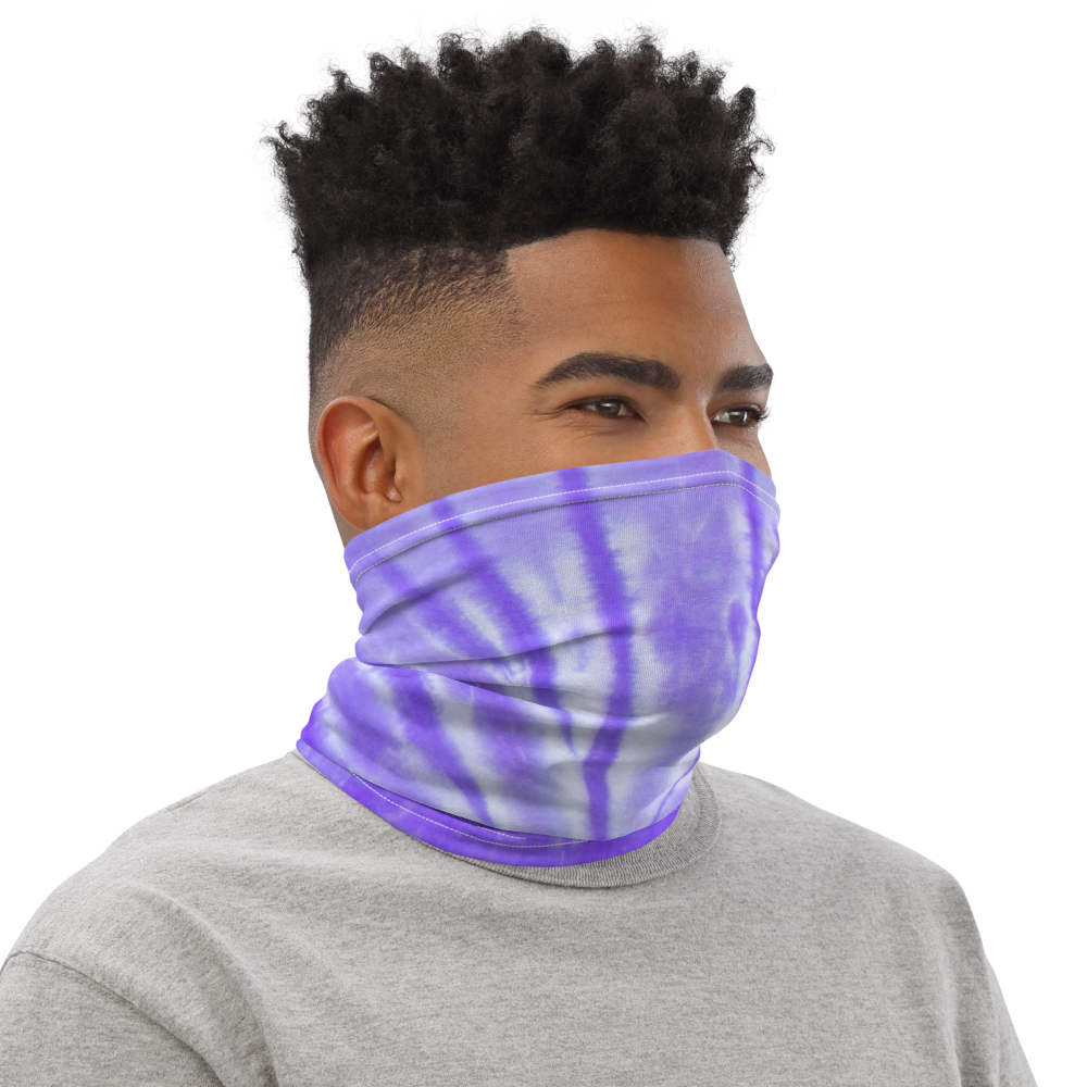 CRXWN | Drip or Dye Custom Tie Dye 3-in-1 UNISEX Gaiter PURPLE
