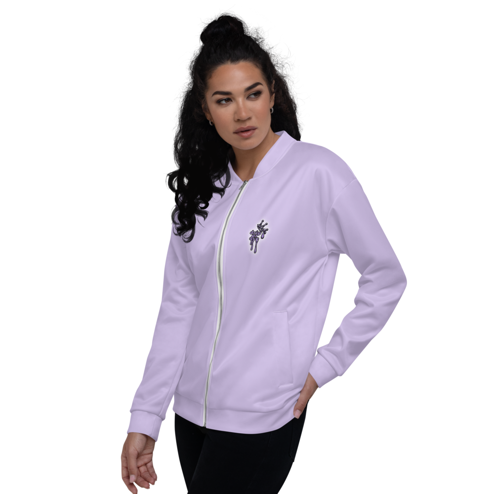 CRXWN | Drip or Dye Sunblocked Run Star Hike Pastel Purple Solid UNISEX Bomber Jacket