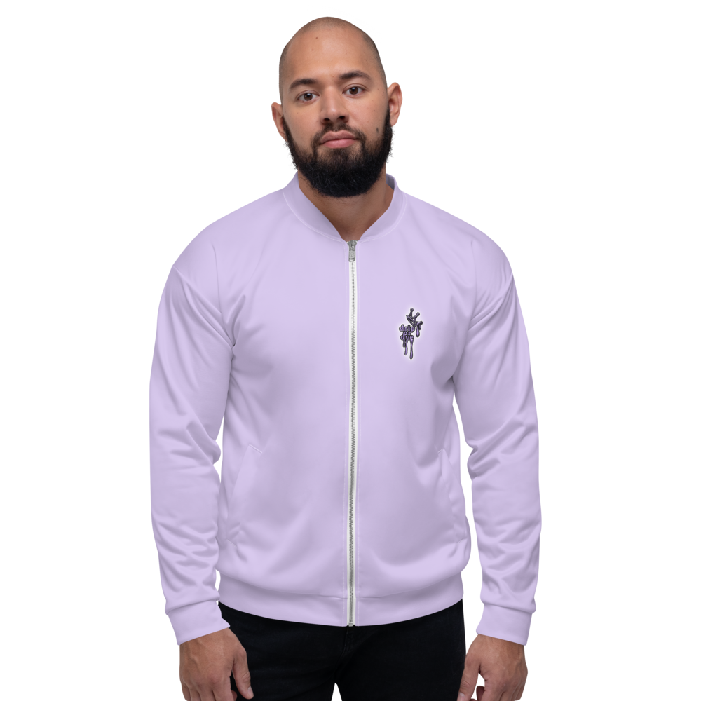 CRXWN | Drip or Dye Sunblocked Run Star Hike Pastel Purple Solid UNISEX Bomber Jacket