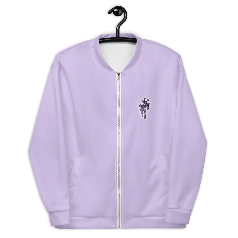 CRXWN | Drip or Dye Sunblocked Run Star Hike Pastel Purple Solid UNISEX Bomber Jacket
