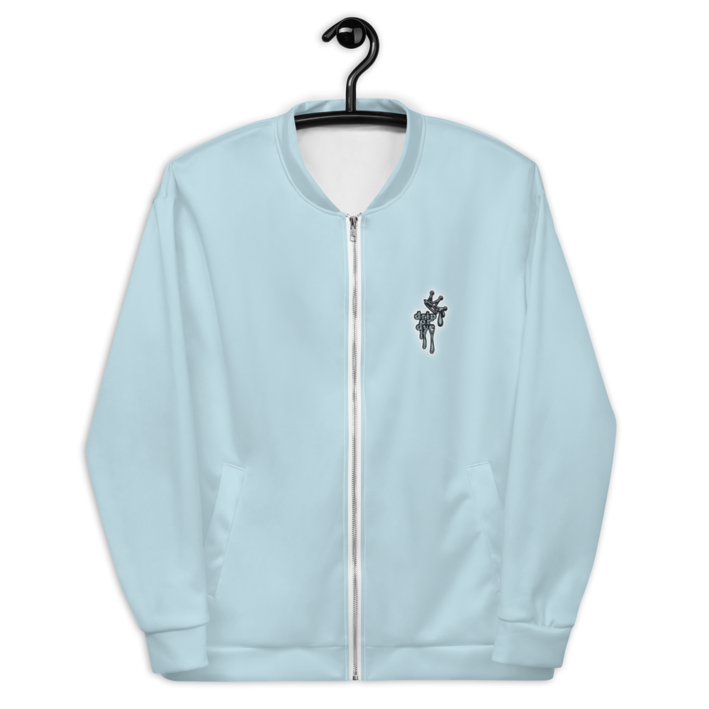 CRXWN | Drip or Dye Sunblocked Run Star Hike Sky Blue Solid UNISEX Bomber Jacket