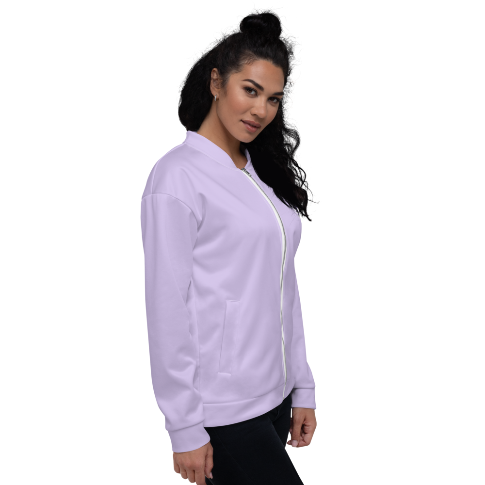 CRXWN | Drip or Dye Sunblocked Run Star Hike Pastel Purple Solid UNISEX Bomber Jacket