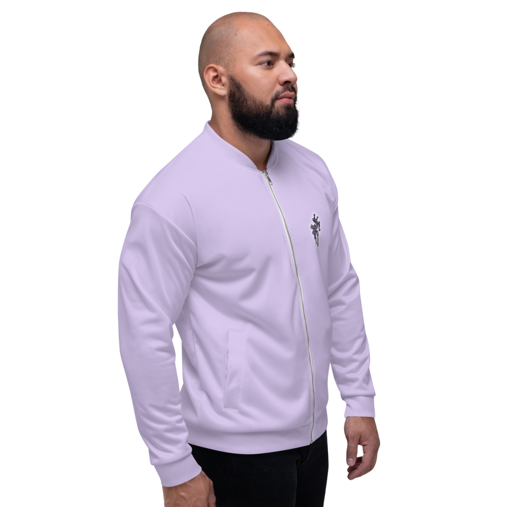 CRXWN | Drip or Dye Sunblocked Run Star Hike Pastel Purple Solid UNISEX Bomber Jacket