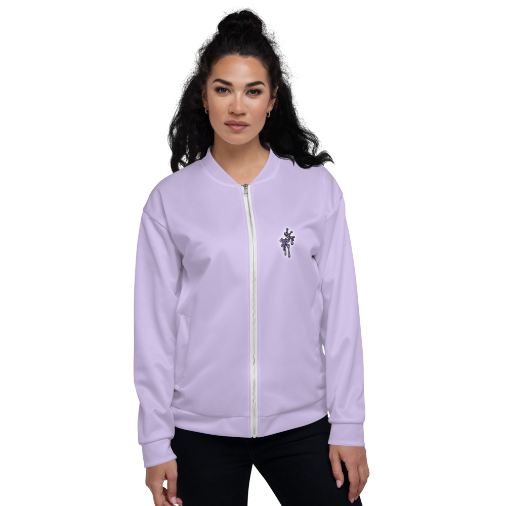CRXWN | Drip or Dye Sunblocked Run Star Hike Pastel Purple Solid UNISEX Bomber Jacket