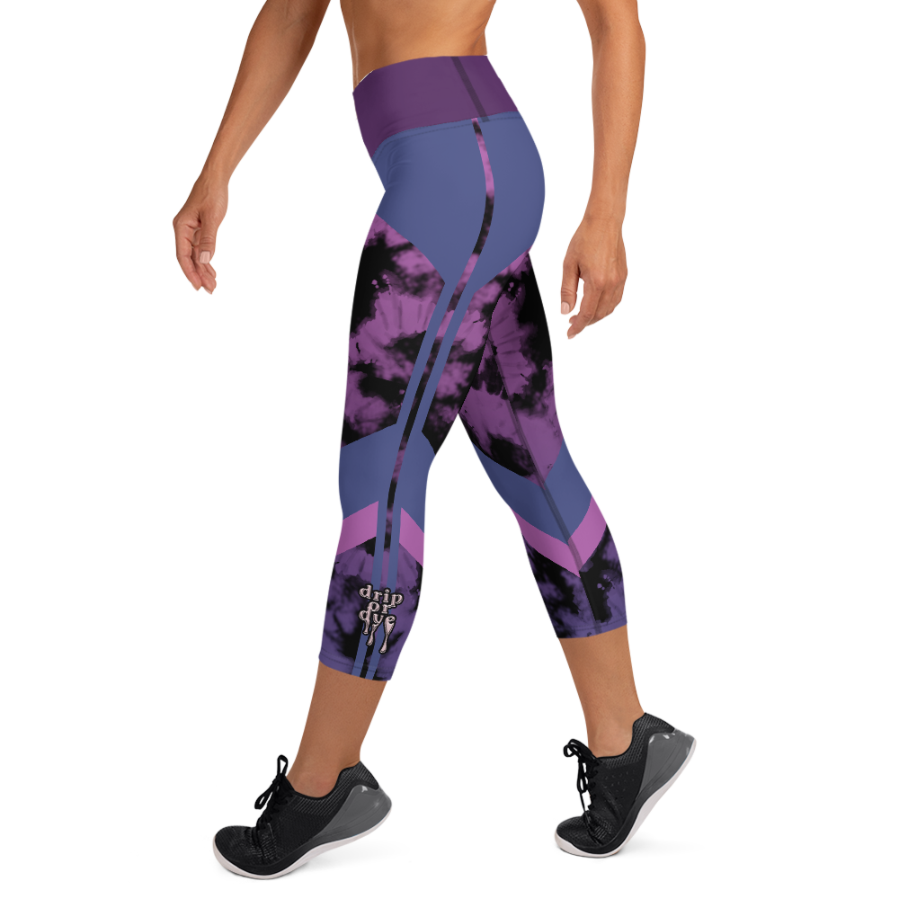 CRXWN | Drip or Dye Max 720 Bubble Pack HER Collection Acid Wash Tye Dye Yoga Capri Leggings