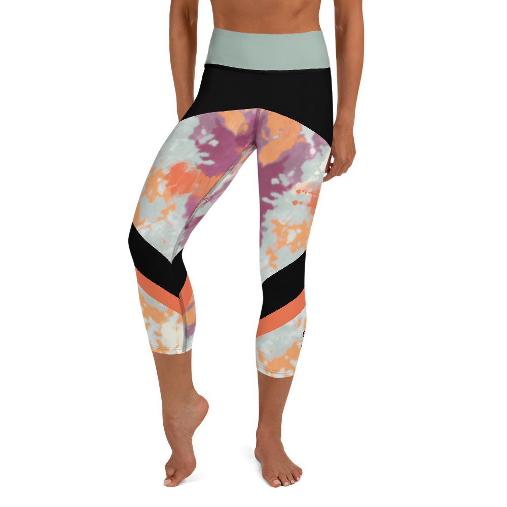CRXWN | Drip or Dye Max 720 Pistachio HER Collection Acid Wash Tye Dye Yoga Capri Leggings