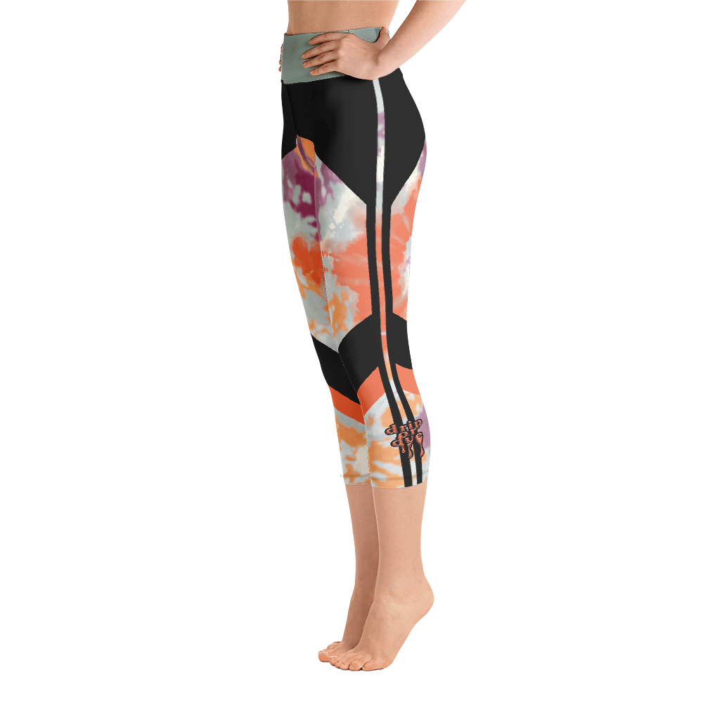 CRXWN | Drip or Dye Max 720 Pistachio HER Collection Acid Wash Tye Dye Yoga Capri Leggings