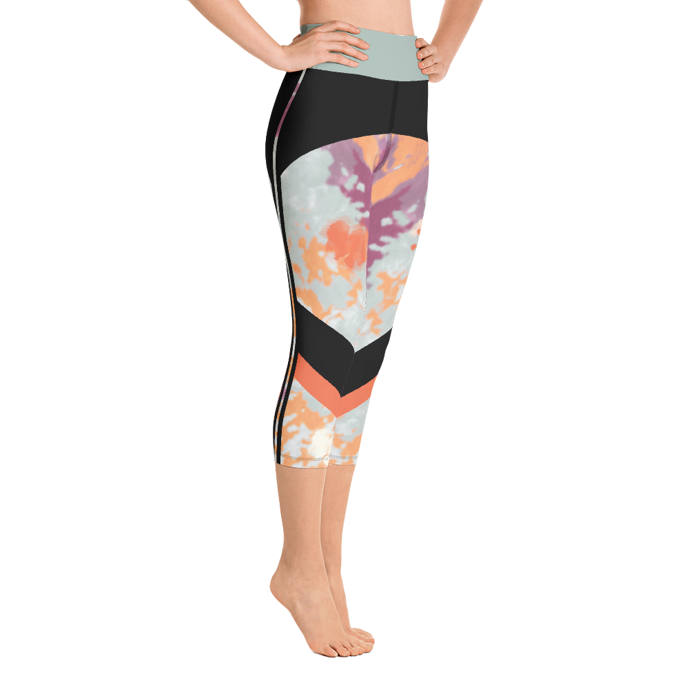 CRXWN | Drip or Dye Max 720 Pistachio HER Collection Acid Wash Tye Dye Yoga Capri Leggings