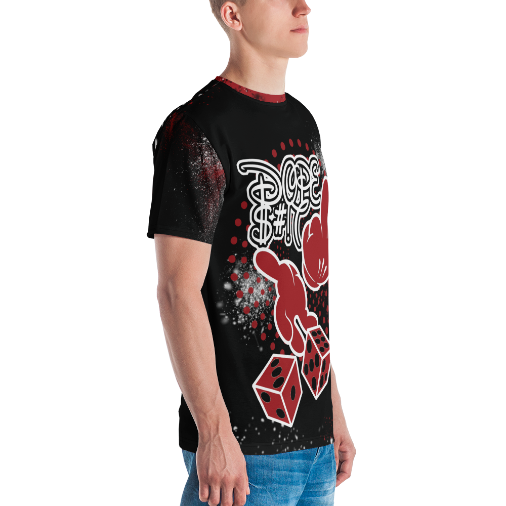 CRXWN | Dirty Money Dope Ish Dice Lyfe Crew Neck Jersey Tee