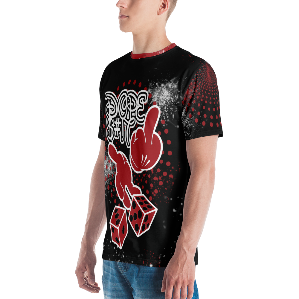CRXWN | Dirty Money Dope Ish Dice Lyfe Crew Neck Jersey Tee