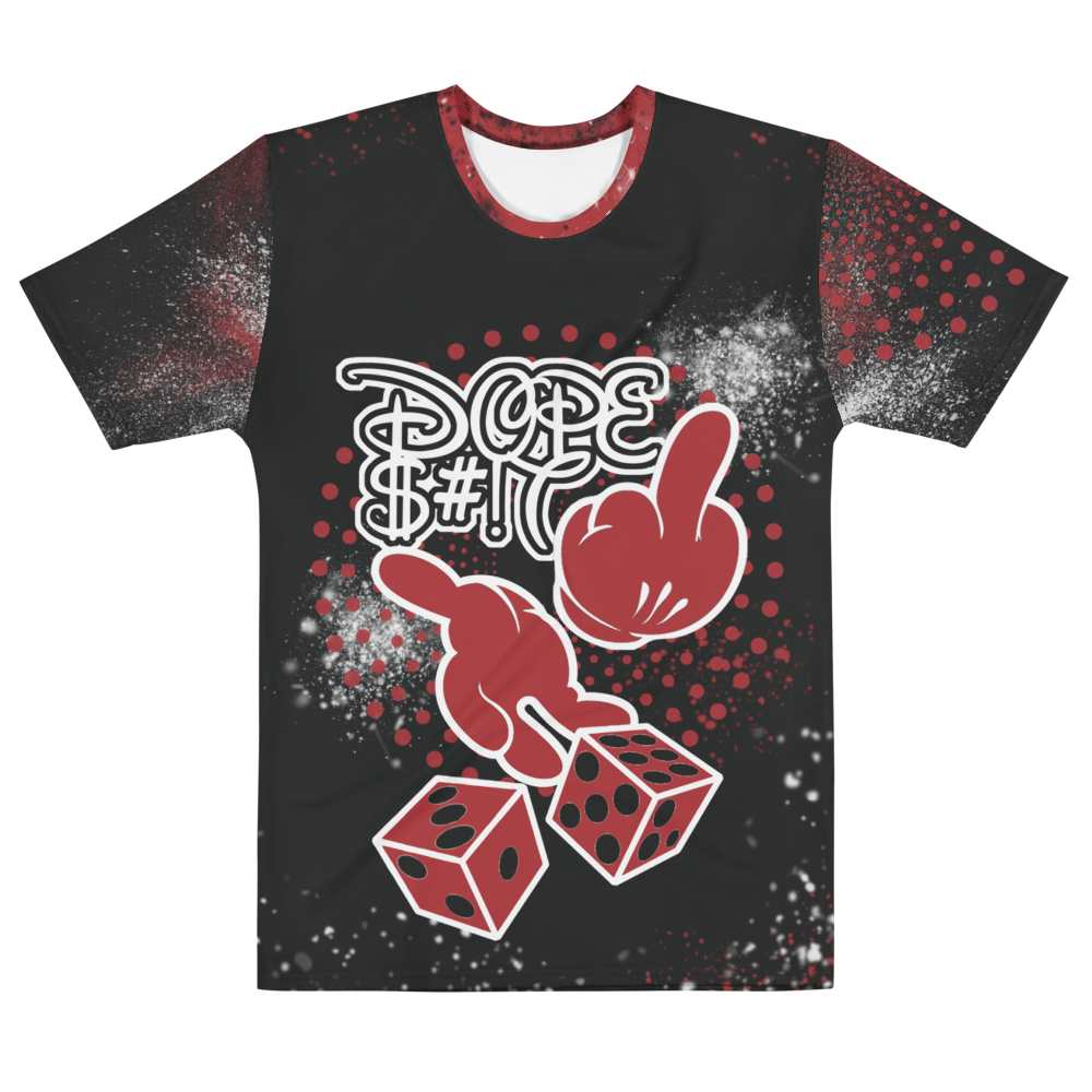CRXWN | Dirty Money Dope Ish Dice Lyfe Crew Neck Jersey Tee