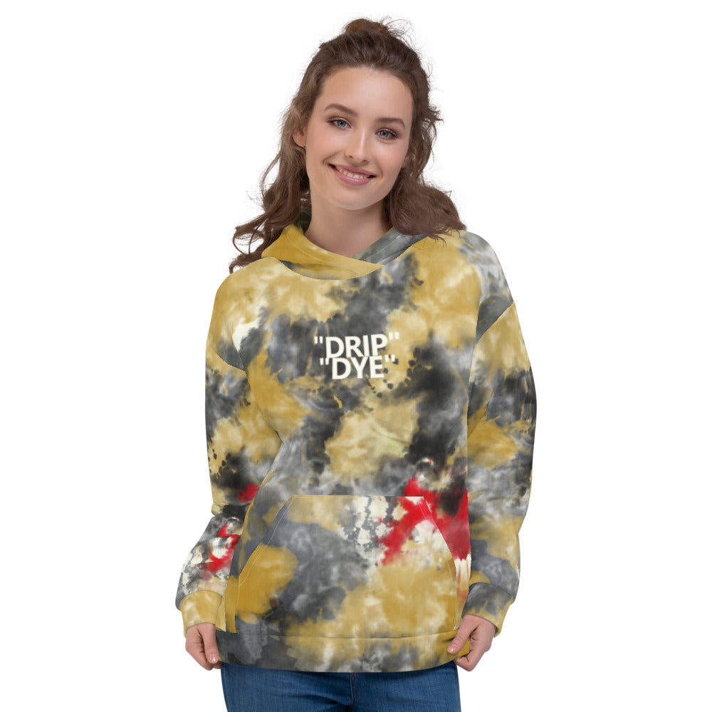 CRXWN | Drip or Dye 5 Retro Off White X Ice Dye UNISEX Hoodie