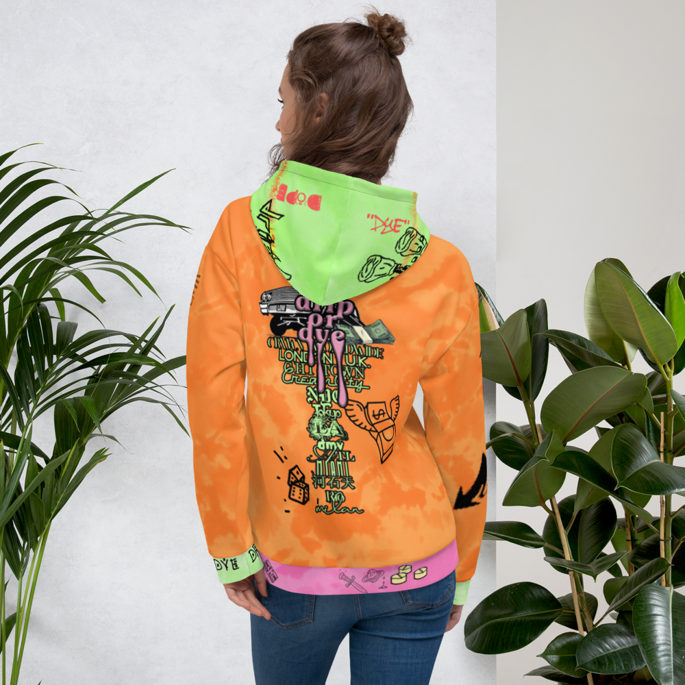 CRXWN | Drip or Dye Max 90 PRM Platinum Dope Acid Wash UNISEX Hoodie