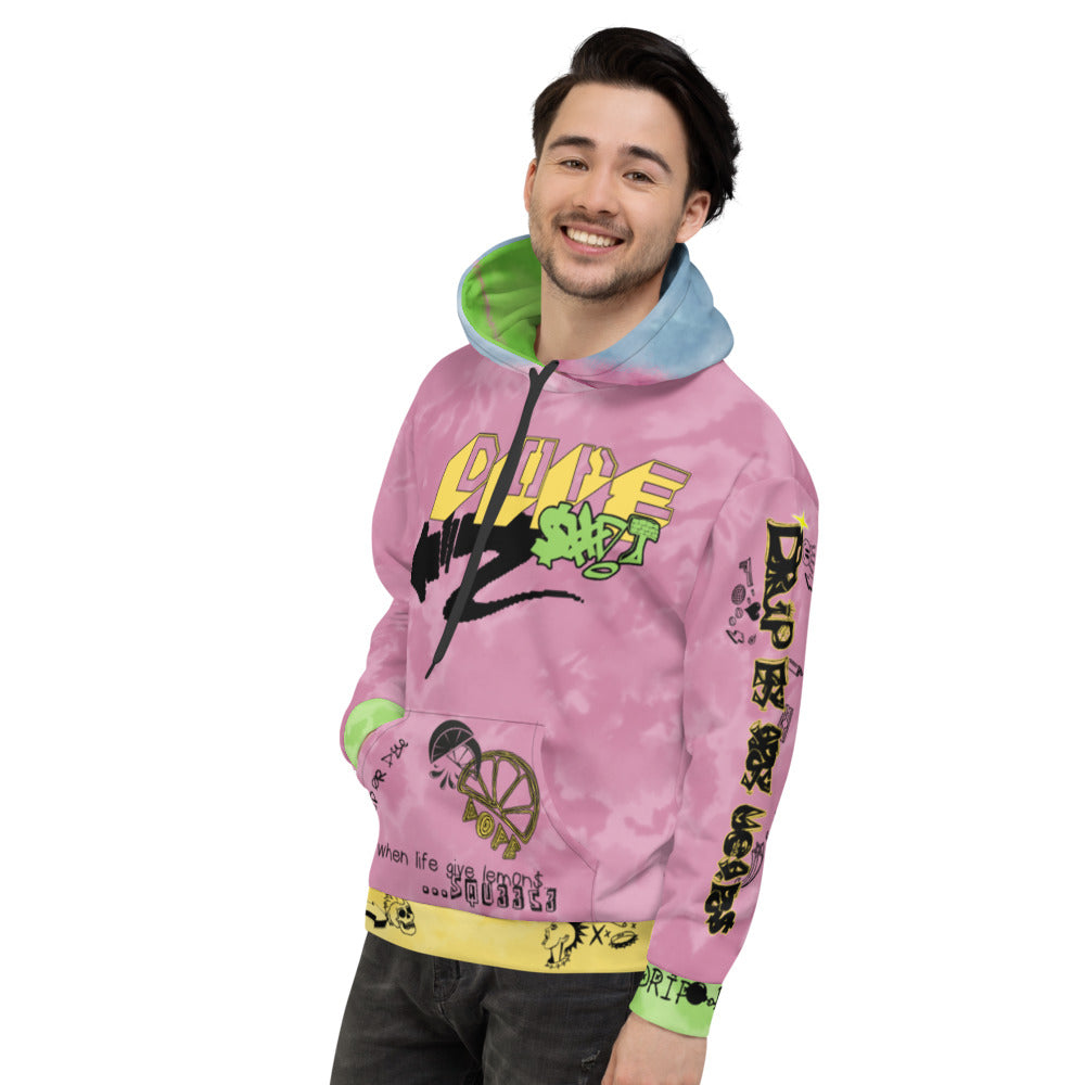 CRXWN | Drip or Dye Aerospace 720 Lyrical Lemon Dope Acid Wash UNISEX Hoodie 1