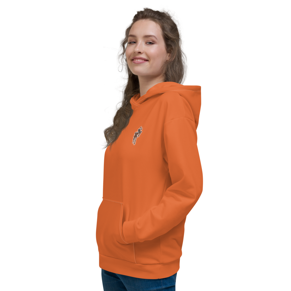 CRXWN | Drip or Dye Sunblocked Run Star Hike Orange Soda Solid UNISEX Hoodie