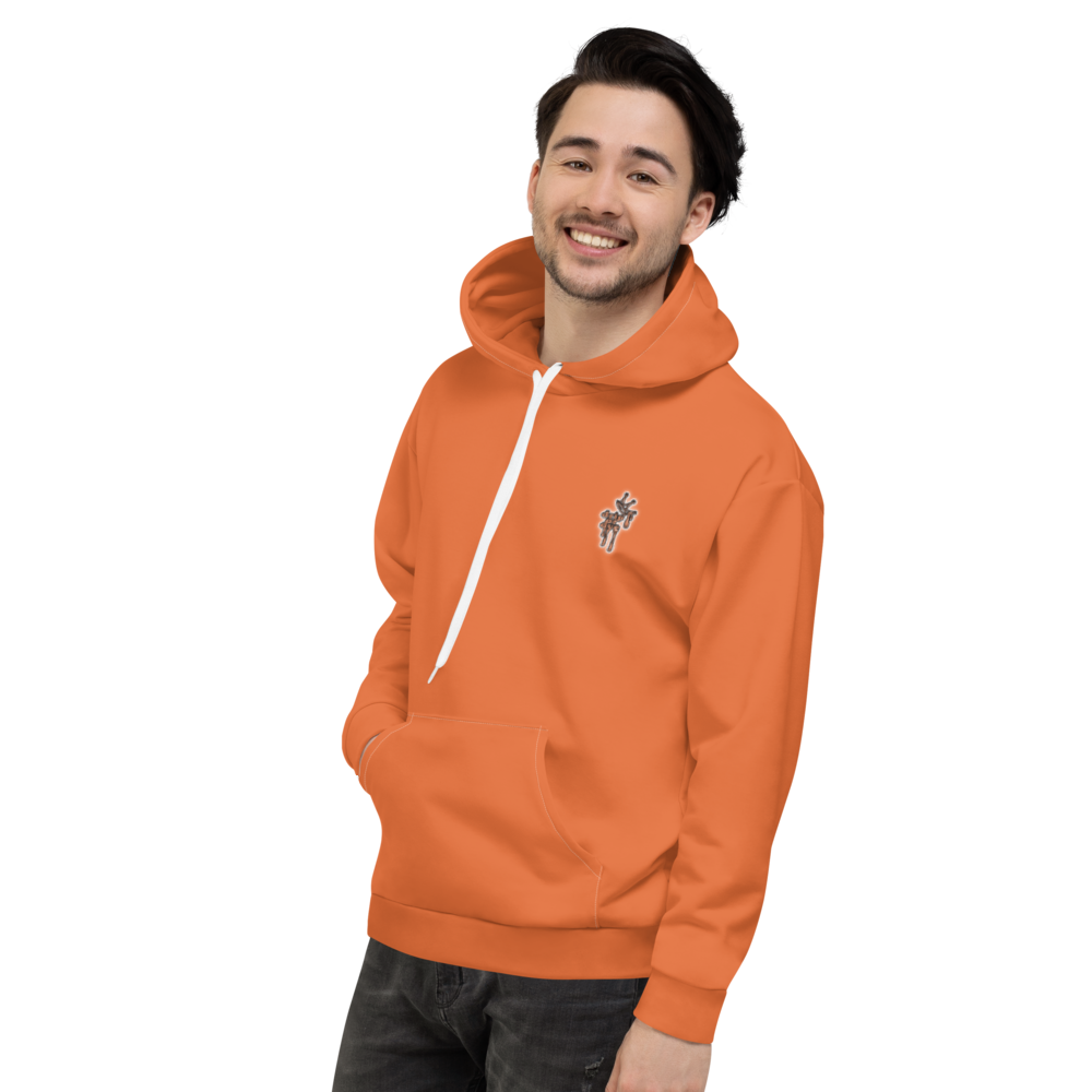 CRXWN | Drip or Dye Sunblocked Run Star Hike Orange Soda Solid UNISEX Hoodie