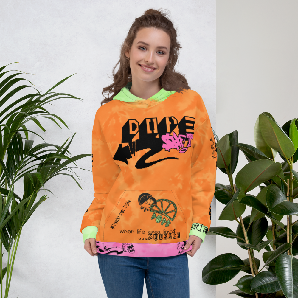 CRXWN | Drip or Dye Max 90 PRM Platinum Dope Acid Wash UNISEX Hoodie