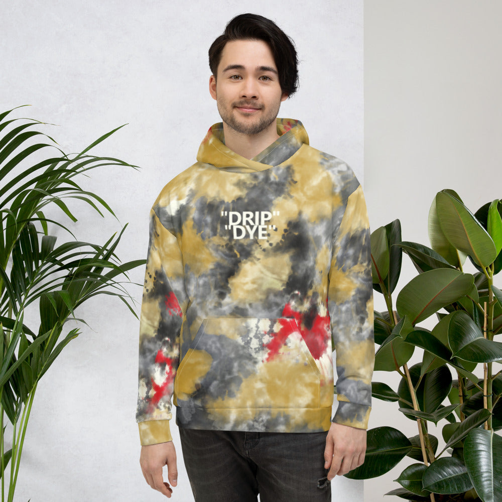 CRXWN | Drip or Dye 5 Retro Off White X Ice Dye UNISEX Hoodie