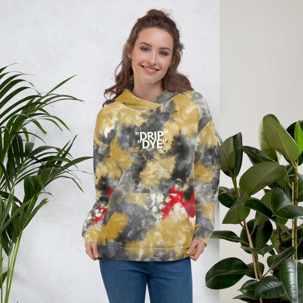 CRXWN | Drip or Dye 5 Retro Off White X Ice Dye UNISEX Hoodie