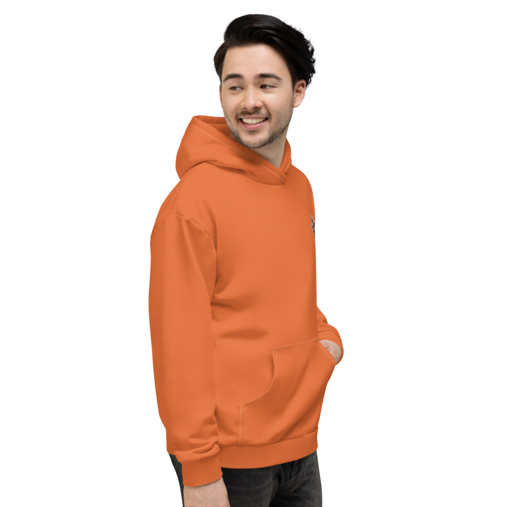 CRXWN | Drip or Dye Sunblocked Run Star Hike Orange Soda Solid UNISEX Hoodie