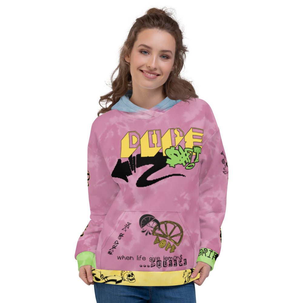 CRXWN | Drip or Dye Aerospace 720 Lyrical Lemon Dope Acid Wash UNISEX Hoodie 1