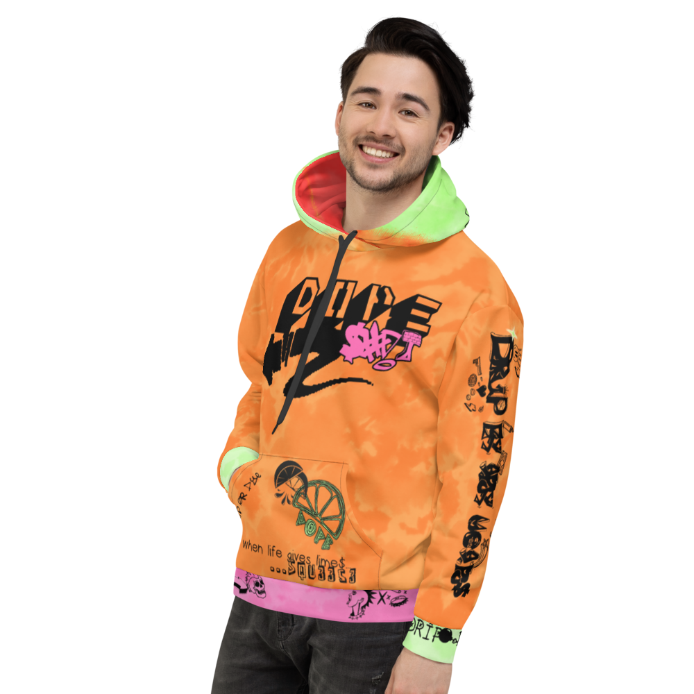 CRXWN | Drip or Dye Max 90 PRM Platinum Dope Acid Wash UNISEX Hoodie