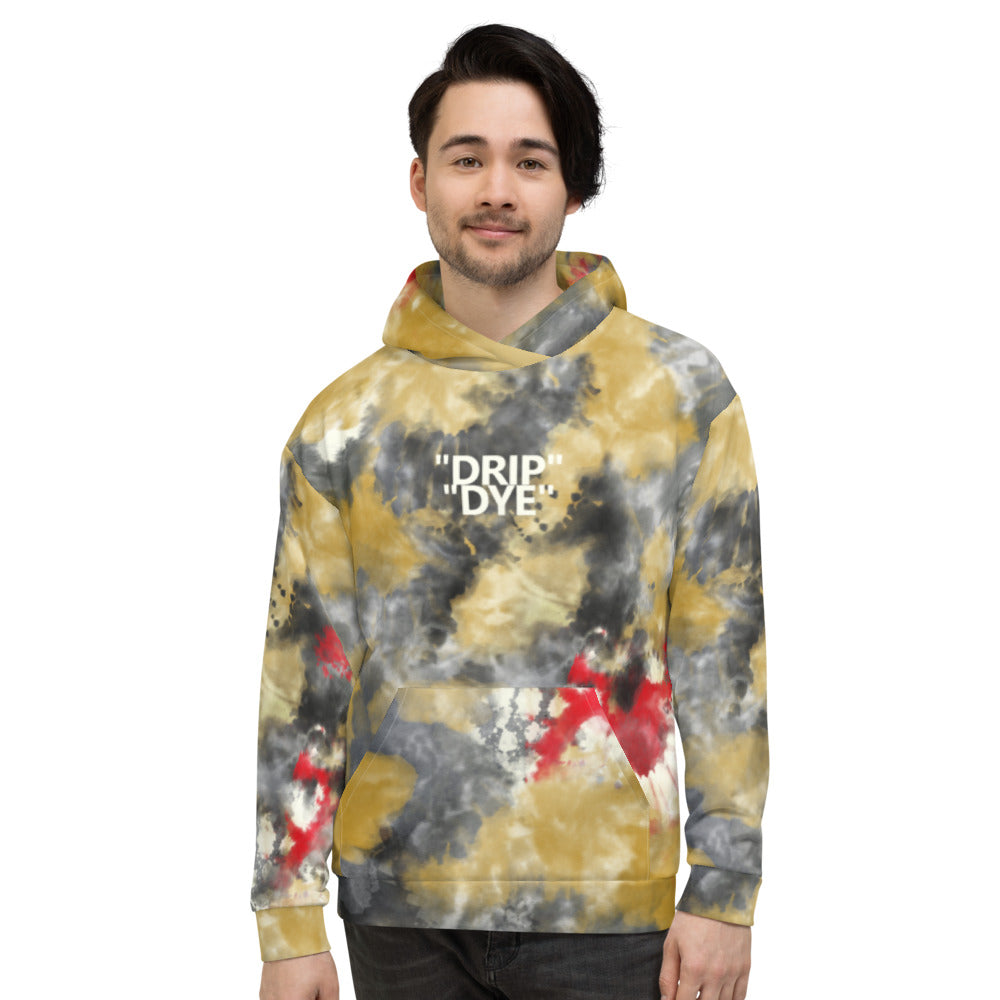 CRXWN | Drip or Dye 5 Retro Off White X Ice Dye UNISEX Hoodie