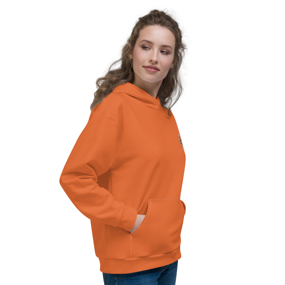 CRXWN | Drip or Dye Sunblocked Run Star Hike Orange Soda Solid UNISEX Hoodie