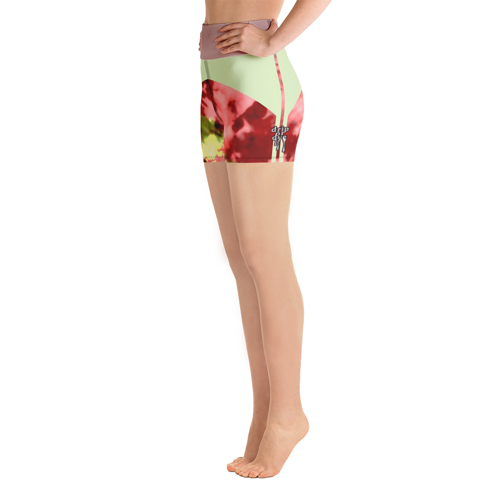 CRXWN | Drip or Dye Max Verona Guava Ice HER Collection Acid Wash Tye Dye Yoga Shorts
