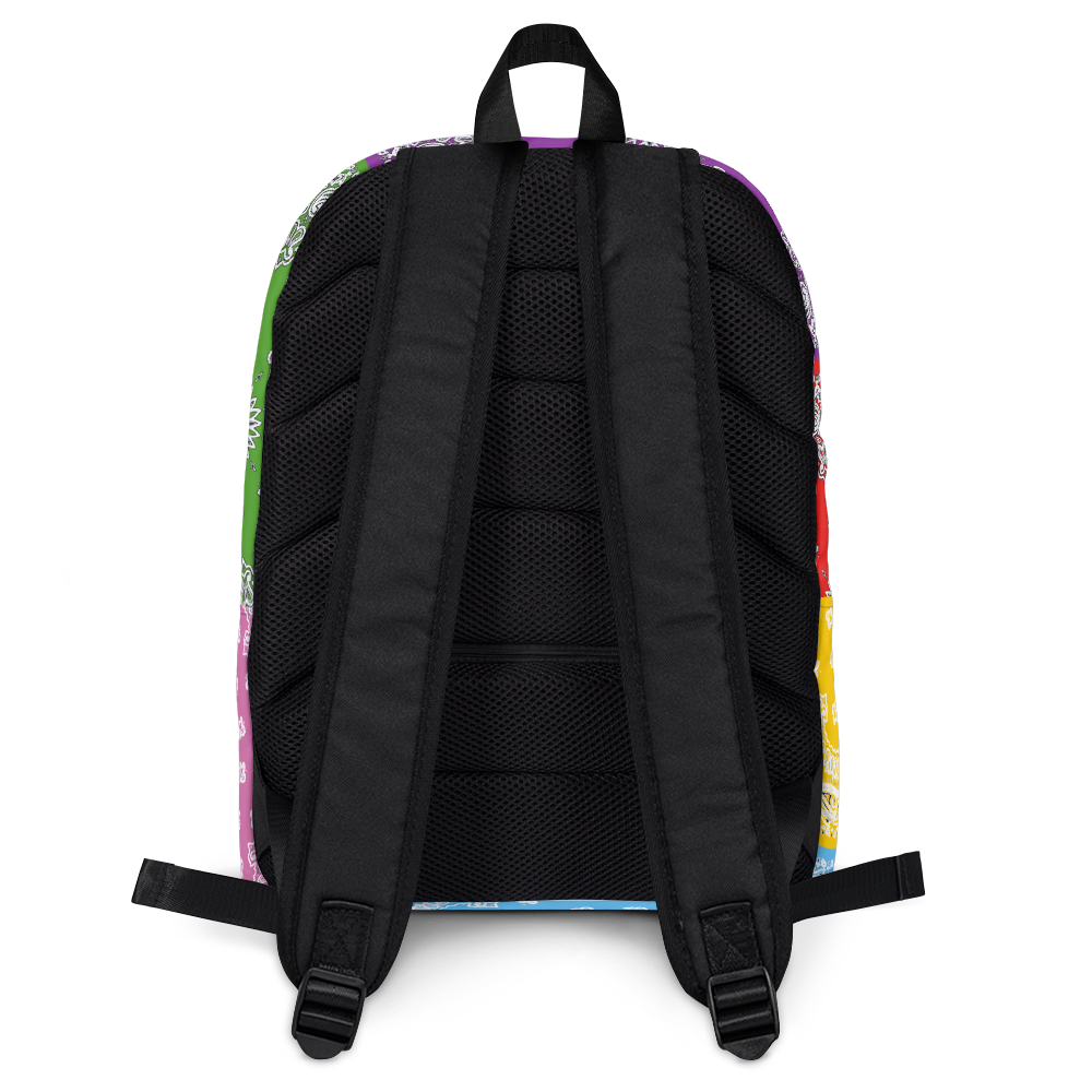 ROYAL ICONIC | Bandana Patchwork BACKPACK Digital Frontier HueMan Gang Cobain Collective Carousel 3 Color Variations