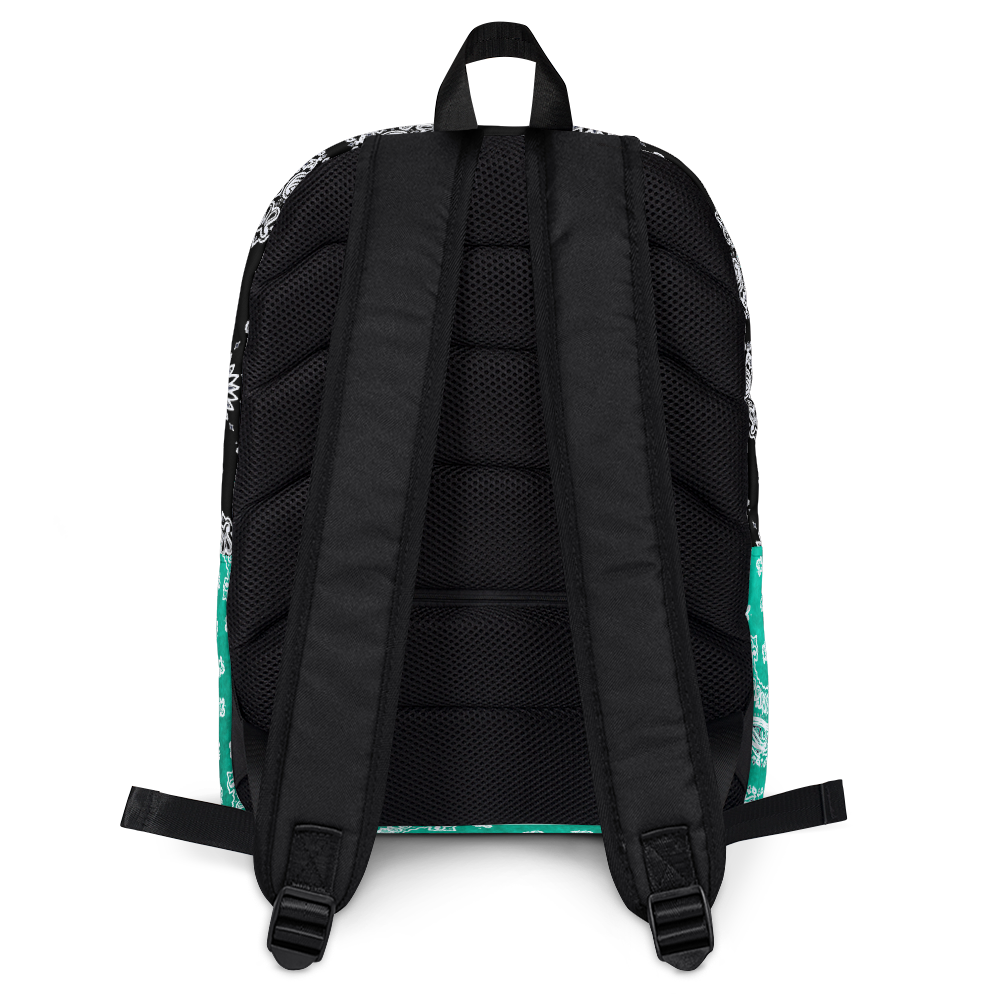ROYAL ICONIC | Bandana Flag Tie Dye Aether Pour Color Block BACKPACK HueMan Gang Acid Wash Ice Dye Teal