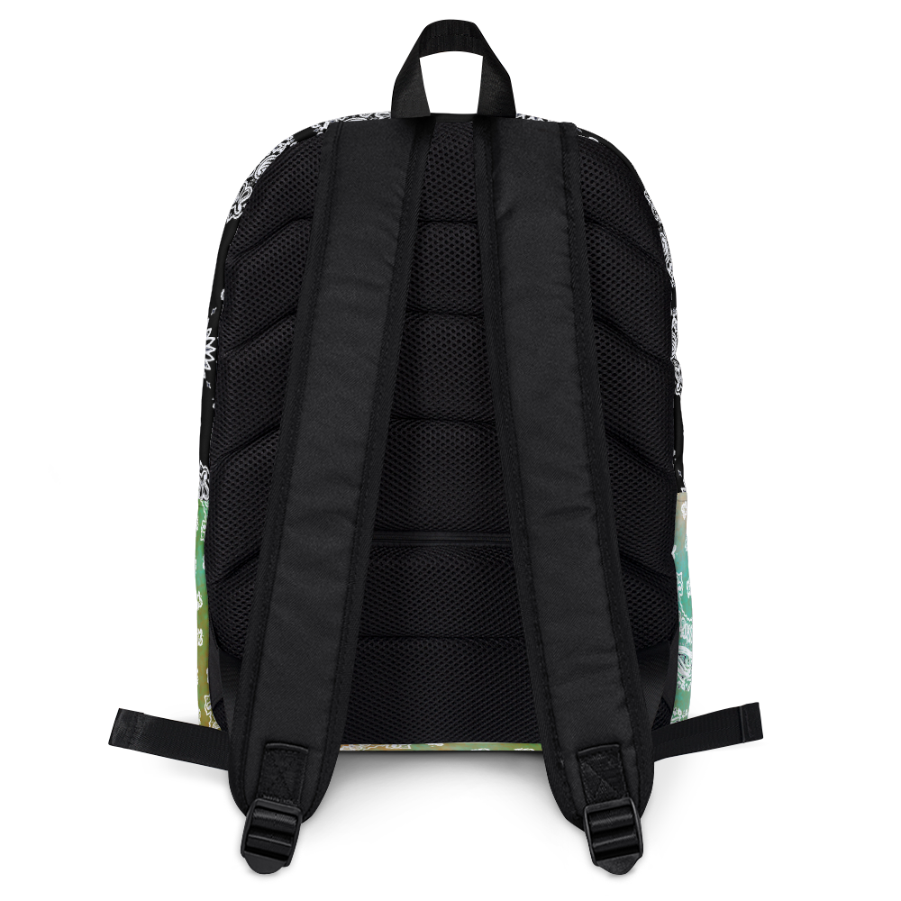 ROYAL ICONIC | Bandana Flag Tie Dye Aether Pour Color Block BACKPACK HueMan Gang Acid Wash Ice Dye Autumn Fields & Forests 2 Variations