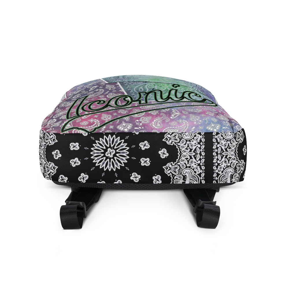 ROYAL ICONIC | Bandana Patchwork BACKPACK Digital Frontier HueMan Gang Tie Dye Mix Pink Blue 1 Color Cloud