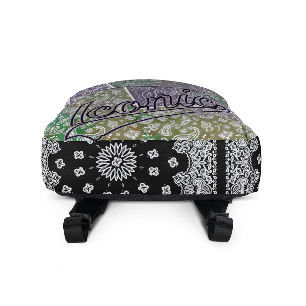 ROYAL ICONIC | Bandana Patchwork BACKPACK Digital Frontier HueMan Gang Tie Dye Aethereal Purple Haze