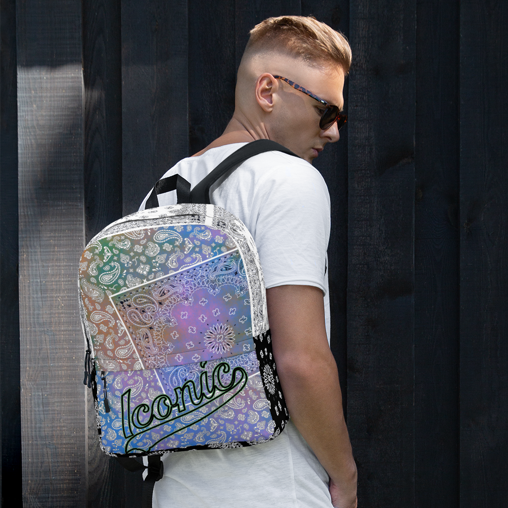 ROYAL ICONIC | Bandana Patchwork BACKPACK Digital Frontier HueMan Gang Tie Dye Aethereal 1 Pastel