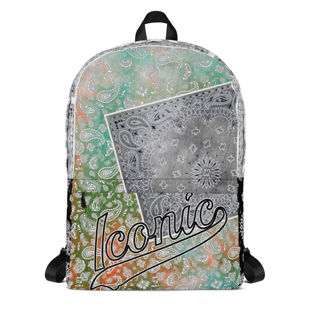ROYAL ICONIC | Bandana Patchwork BACKPACK Digital Frontier HueMan Gang Tie Dye Classic Urban Hippie