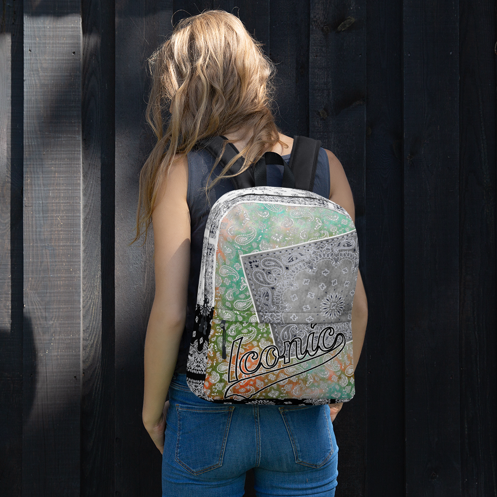 ROYAL ICONIC | Bandana Patchwork BACKPACK Digital Frontier HueMan Gang Tie Dye Classic Urban Hippie