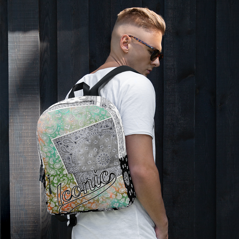 ROYAL ICONIC | Bandana Patchwork BACKPACK Digital Frontier HueMan Gang Tie Dye Classic Urban Hippie