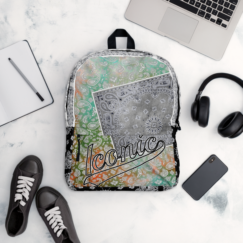 ROYAL ICONIC | Bandana Patchwork BACKPACK Digital Frontier HueMan Gang Tie Dye Classic Urban Hippie