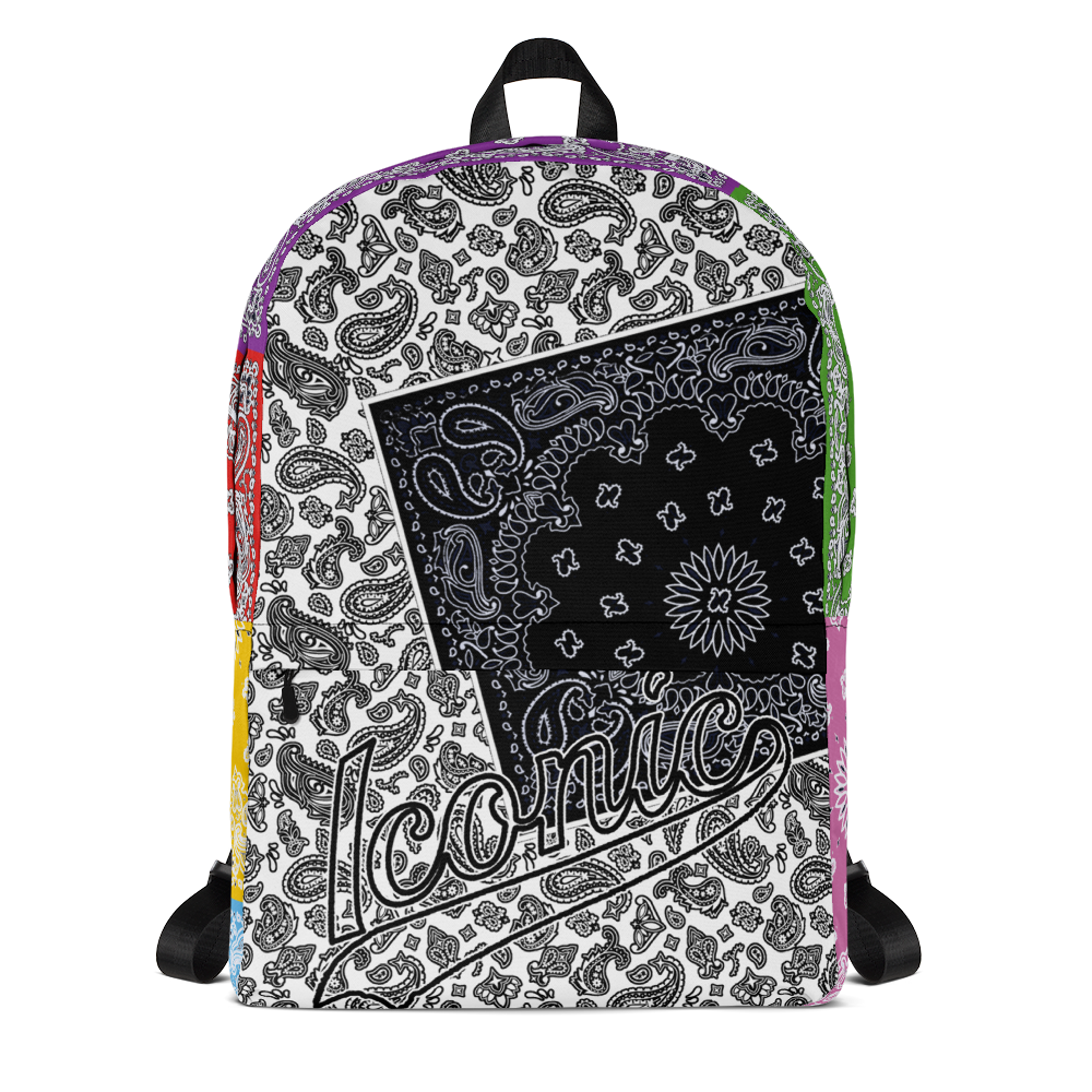 ROYAL ICONIC | Bandana Patchwork BACKPACK Digital Frontier HueMan Gang Cobain Collective Carousel 3 Color Variations